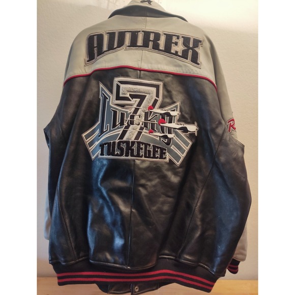 Avirex 7Lucky Tuskegee‎ Leather Mens Size 3XL See Description